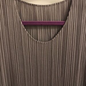 Issey Miyake Pleats Please Gray Pleated Tunic